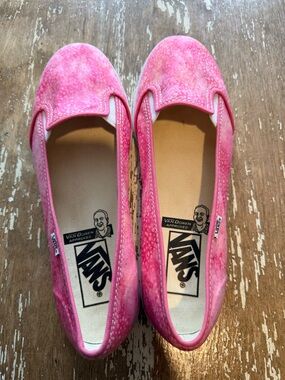 Vans Pink Tie-Dye Slip-On Flats